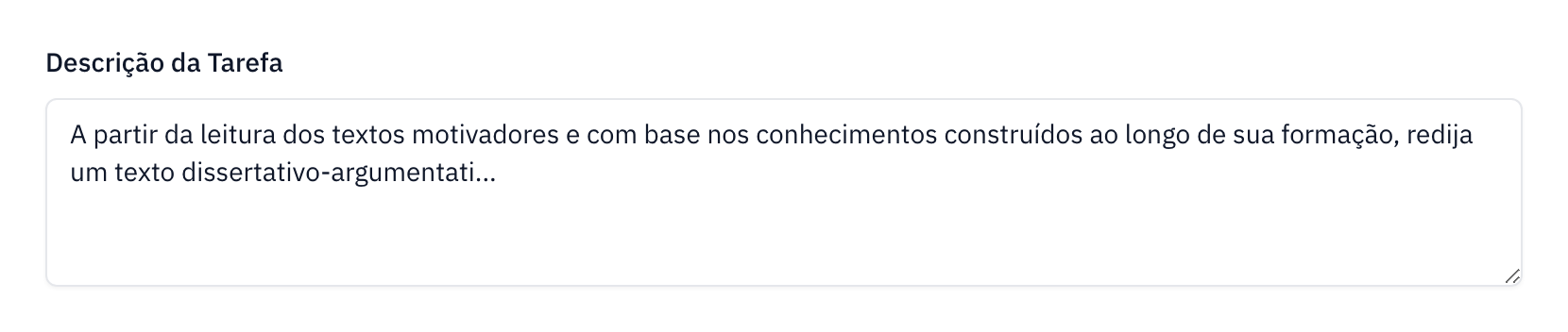 Preencha a proposta de redação